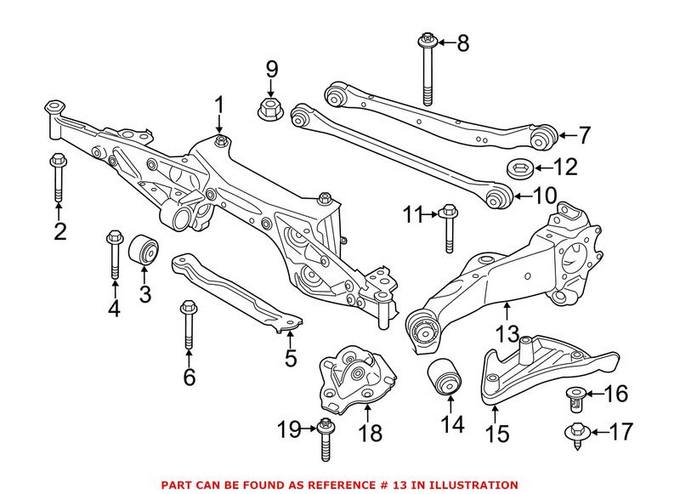 BMW Suspension Control Arm - Rear Passenger Right 33326851580